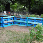 raised beds on pallets at Matznerpark 