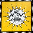 Third eye sun in yellow